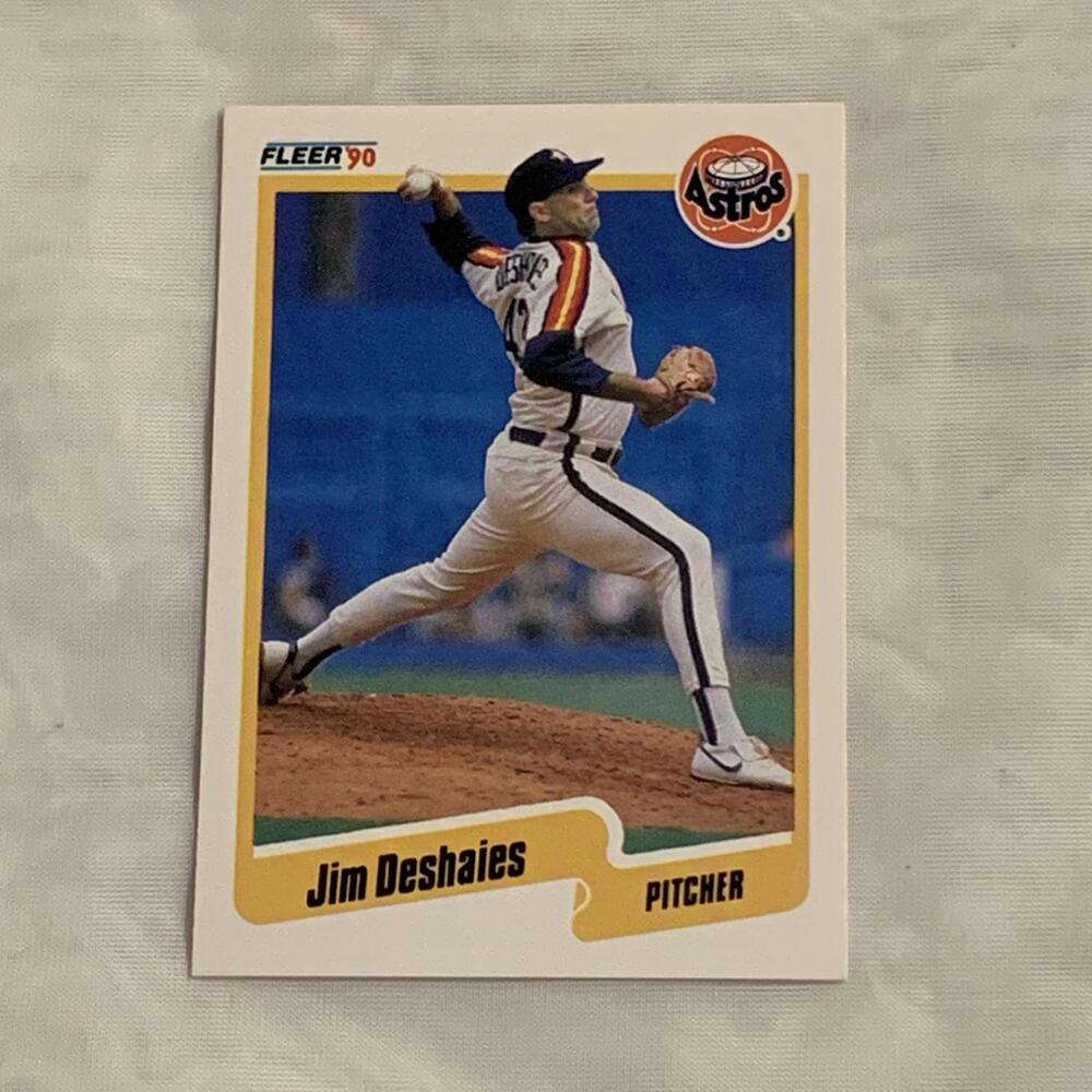 1990 Fleer Jim Deshaies Houston Astros Baseball‎ Card #229